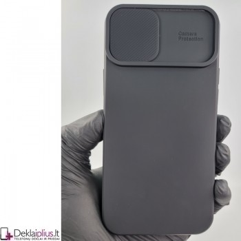 Švelnus guminis dėklas su kameros apsauga - juodas (Apple Iphone 14 Plus) Švelnus guminis dėklas su kameros apsauga - juodas (Apple Iphone 14 Plus)